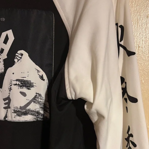 Rihanna  by Fenty Puma Black & White Bomber Jacket with flared sleeves UNIQUE - Picture 15 of 16